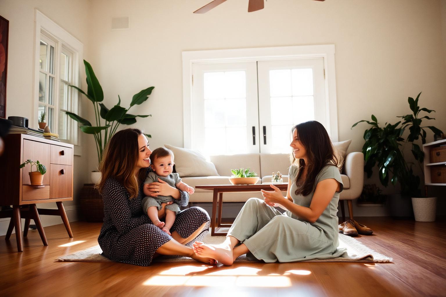 LGBTQ+ couple in Los Feliz, Los Angeles reviewing their financial plan