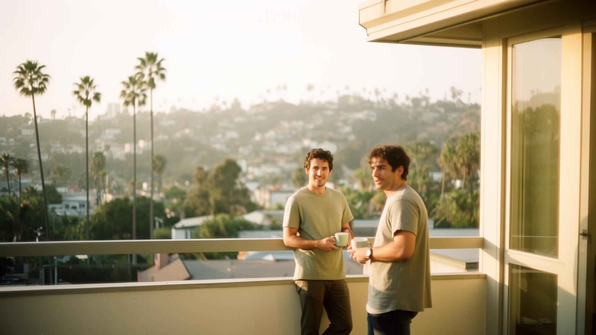 LGBTQ+ couple at home reviewing financial plans together