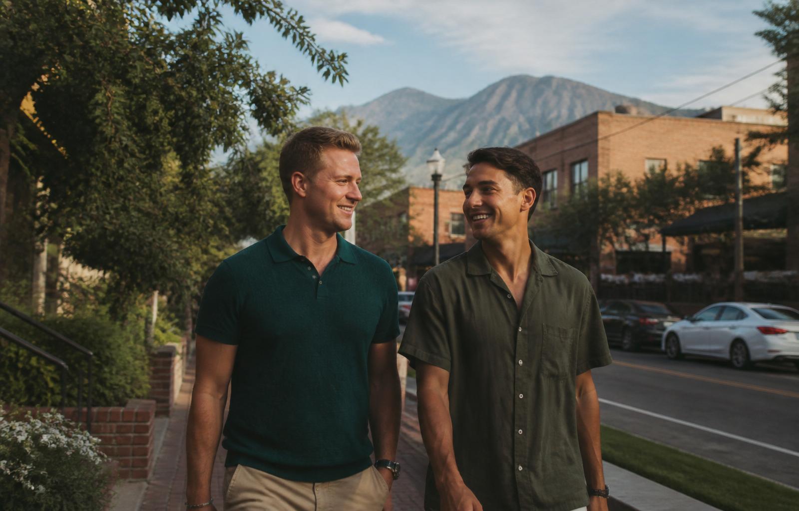 LGBTQ+ couple at home reviewing financial plans together
