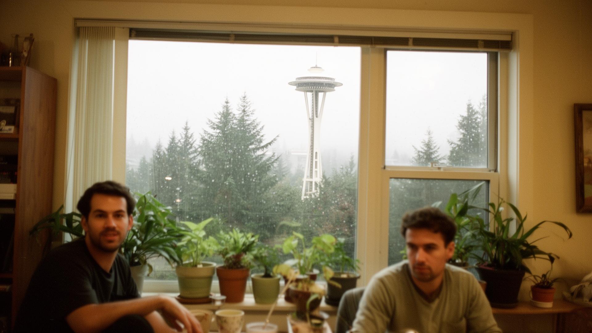 LGBTQ+ couple at home reviewing financial plans together